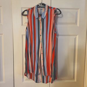 Sleeveless summer tunic top